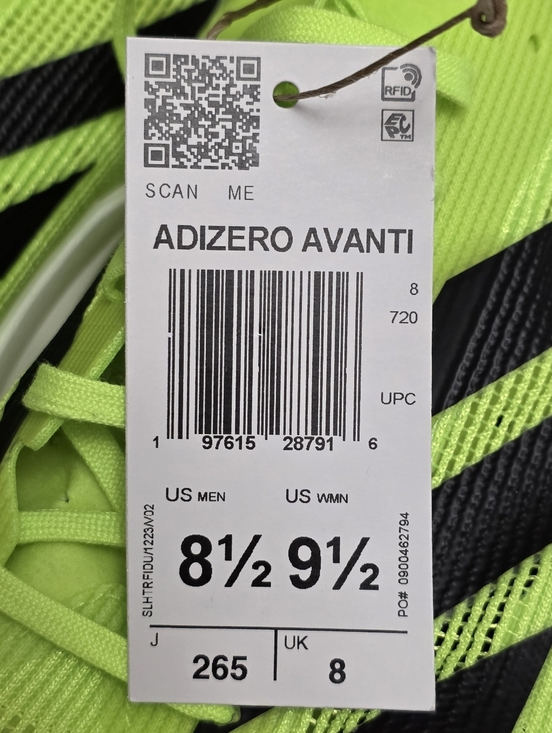 Adidas Adizero Avanti Track & Field Shoes Mens Size 8.5 Lucid Lemon Black IG1989 main image 9